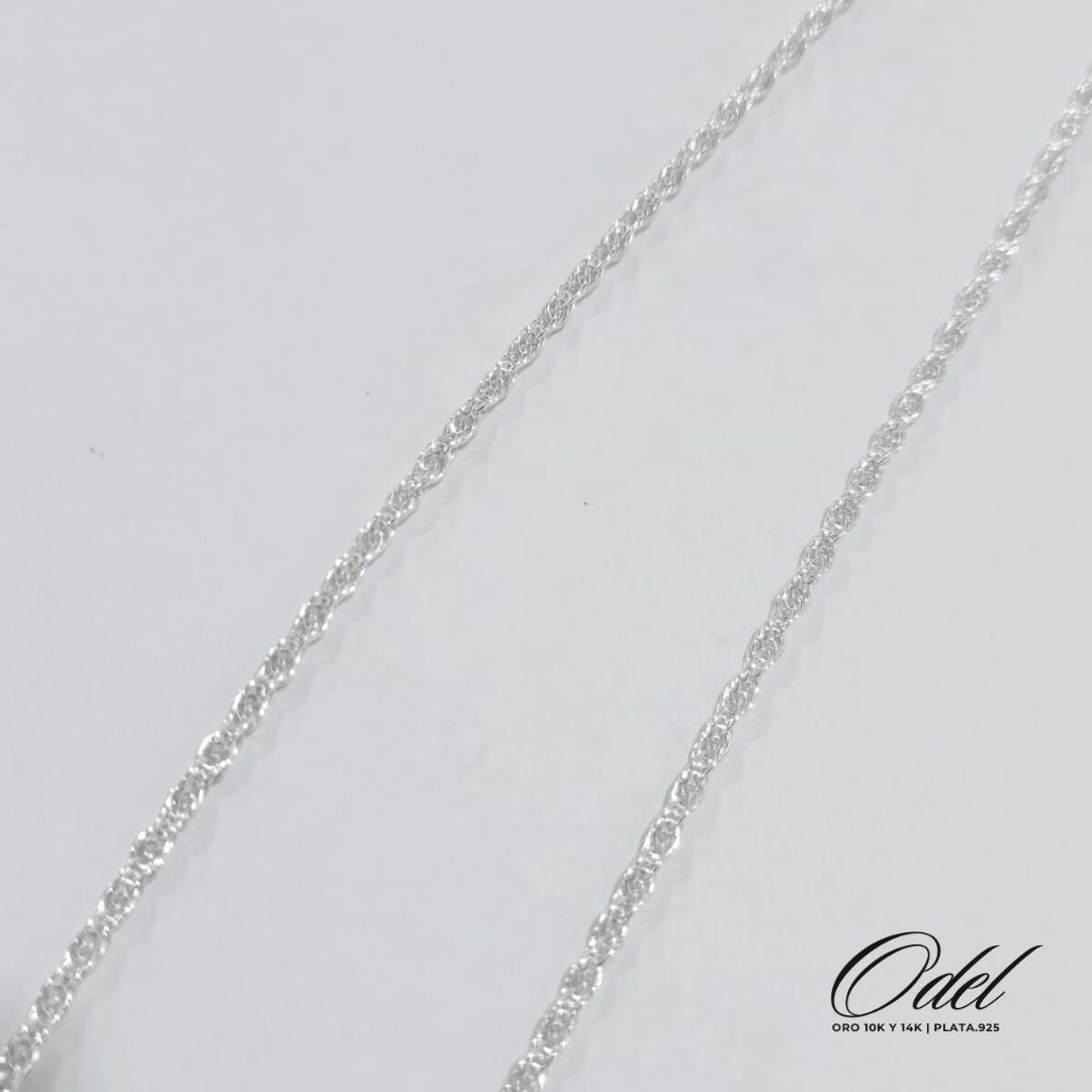 Cadena torsal en plata .925 – 50 cm