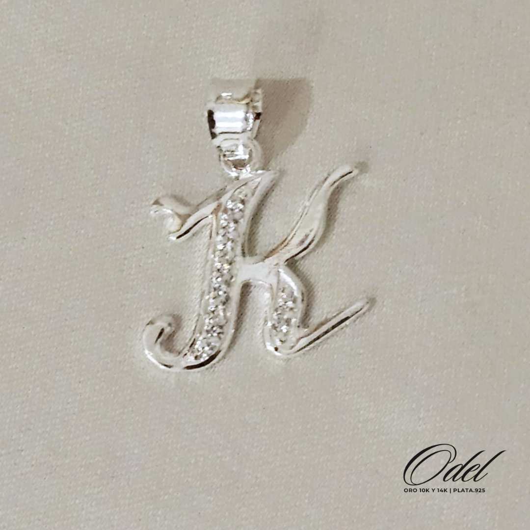 Letras Cursivas Dije Plata .925