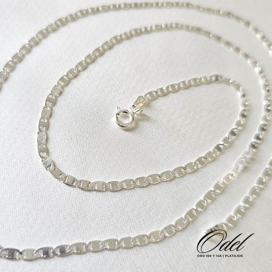 Cadena Gucci espejo de plata .925 – 60 cm de largo