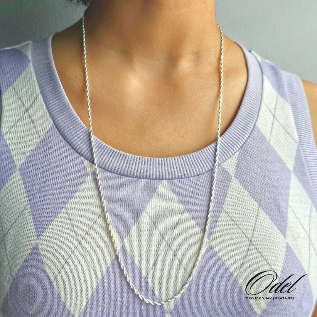 Cadena Torsal 70cm - Plata .925