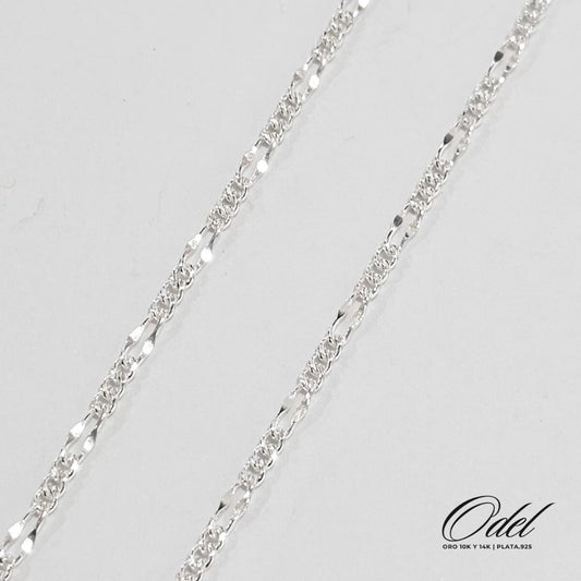 Cadena tipo Cartier delgada en plata .925 - 45cm