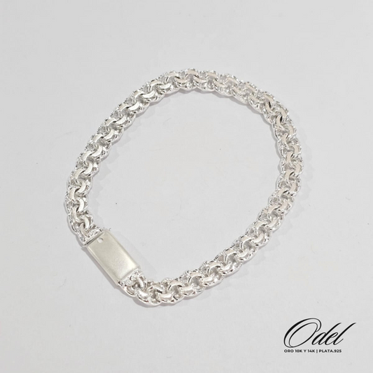 Pulso tejido chino en plata .925 – 18 cm elegante y resistente