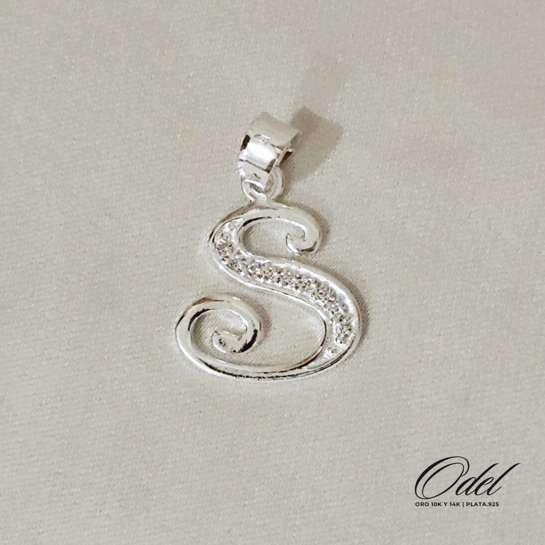 Letras Cursivas Dije Plata .925