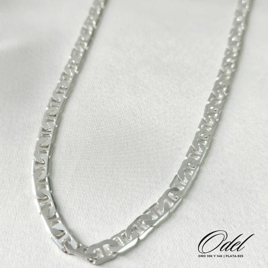 Cadena tipo Nudo Marino en plata .925 – diseño clásico y resistente