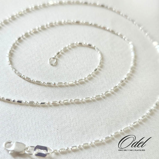 Cadena Punto y Coma en plata .925 – 45 cm diseño original y moderno