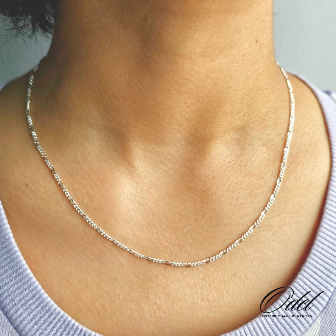 Cadena tipo Cartier delgada en plata .925 - 45cm