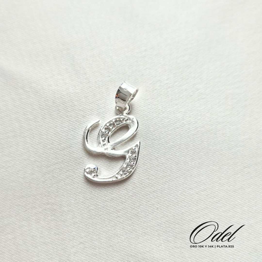Letras Cursivas Dije Plata .925