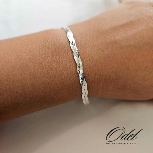 Pulsera Trenzada - Plata .925