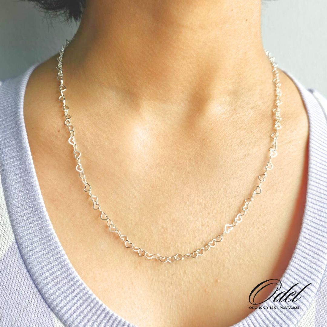 Cadena de Corazones - Plata .925