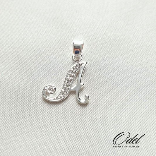 Letras Cursivas Dije Plata .925