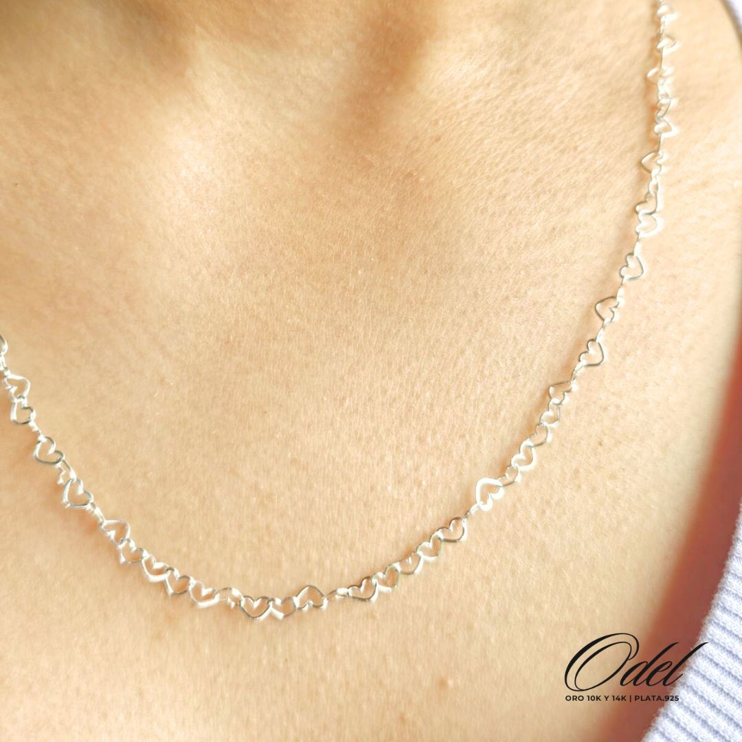 Cadena de Corazones - Plata .925