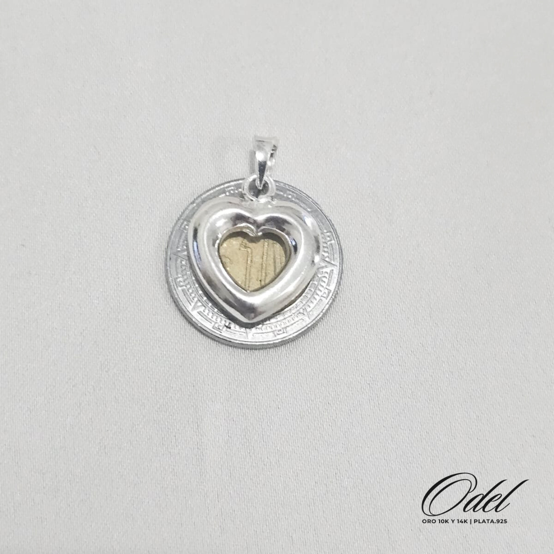 Dije de corazón resacado en plata .925 – elegante y femenino