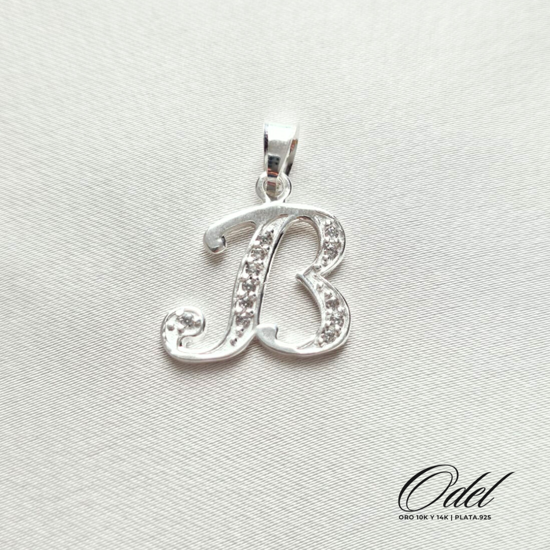 Letras Cursivas Dije Plata .925
