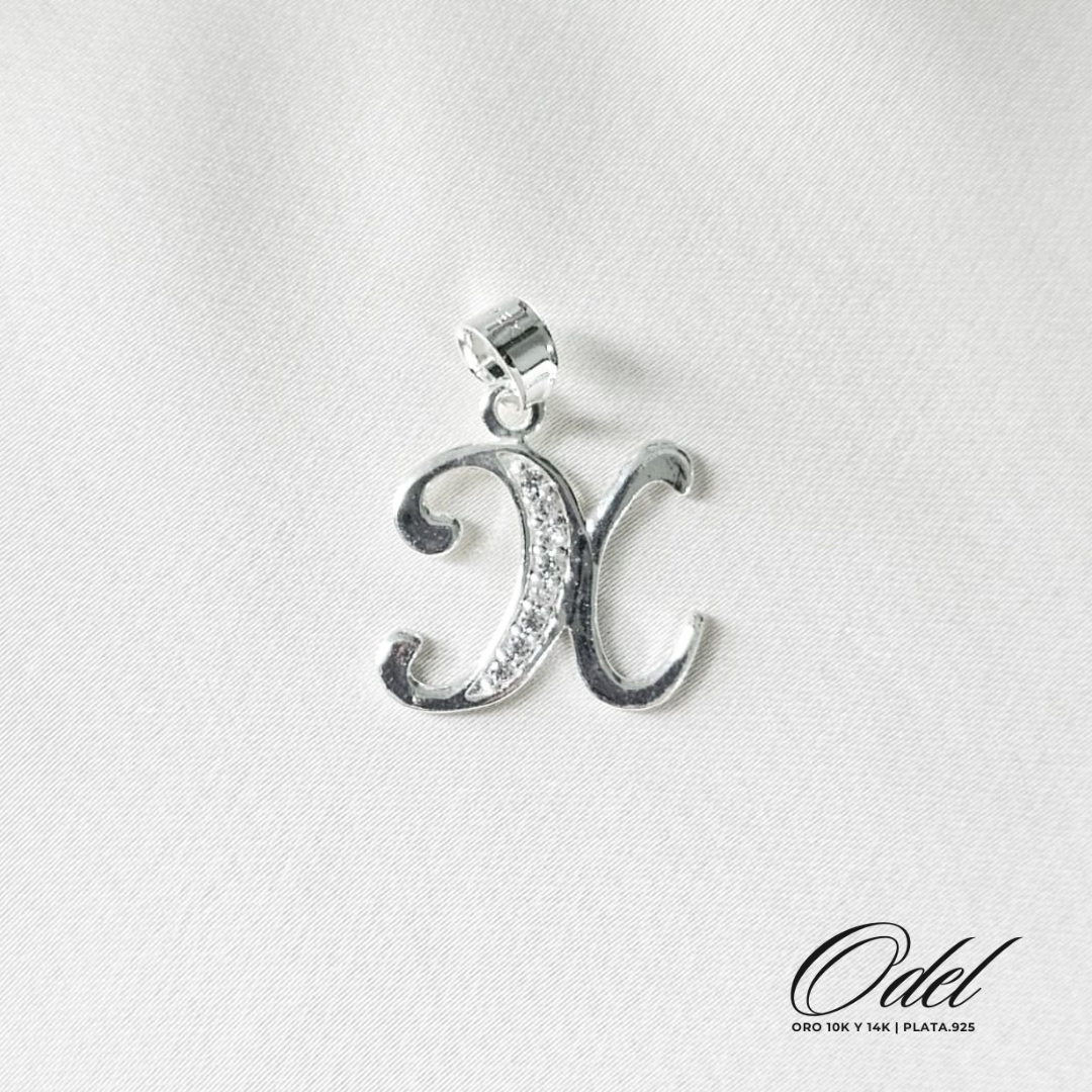 Letras Cursivas Dije Plata .925