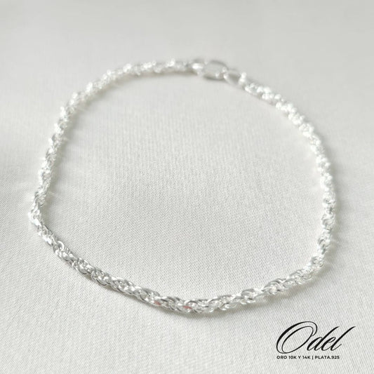 Pulso torsal en plata .925 – 18 cm delicado y elegante